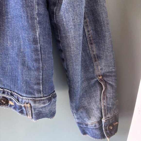 Goodfellow & Co Blue Denim Jacket with Cream Lining - Picture 3 of 7